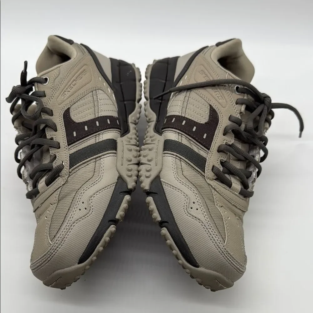 Skechers Men Shoe Sport Trail Walk Comfort Memory Foam Casual Hike Coffee sz 10
